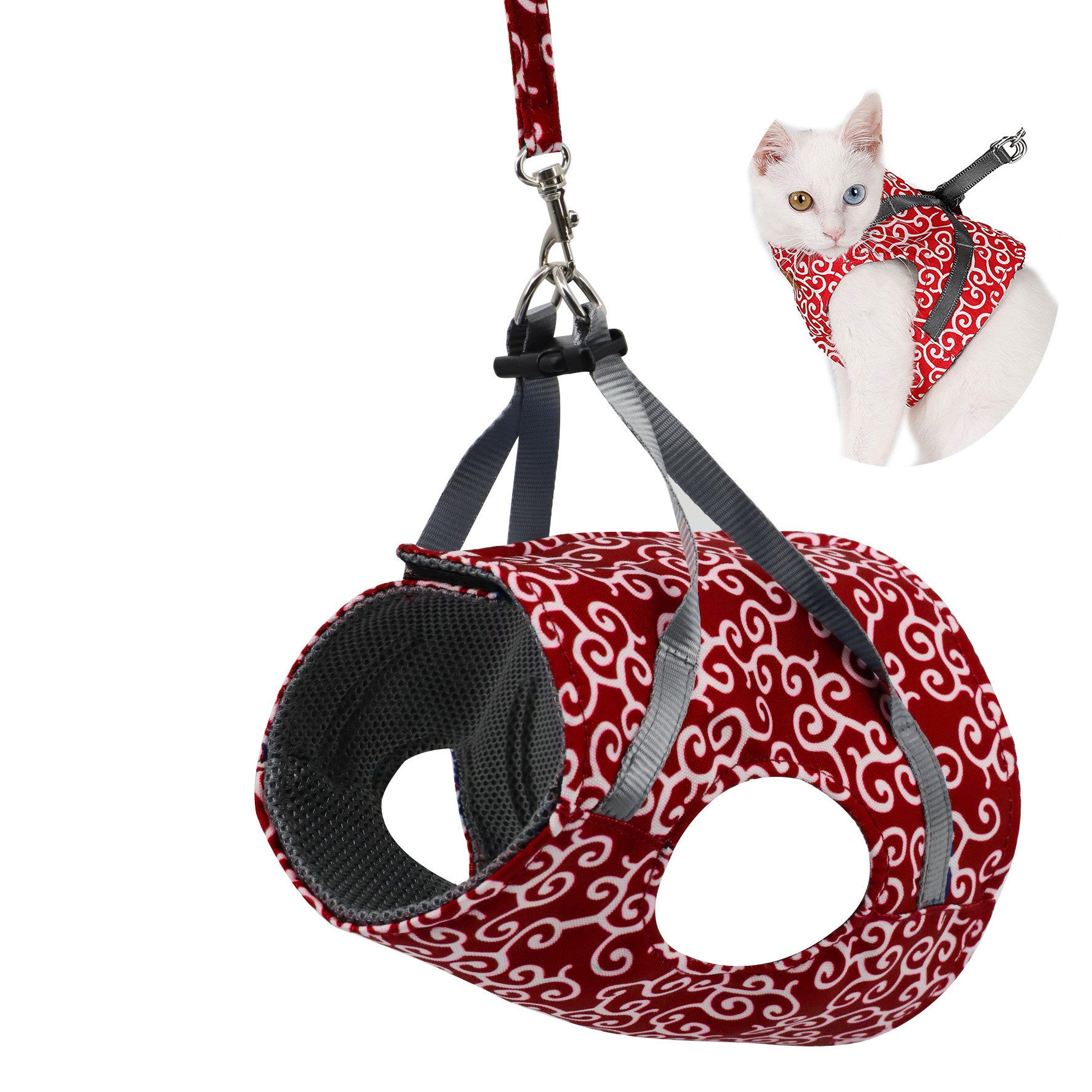 Breathable Cat Harness Vest – Comfort Fit, Stylish Design
