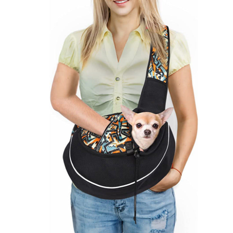 Portable Dog & Cat Sling Carrier – Hands-Free Crossbody Pet Bag for Travel & Outdoor