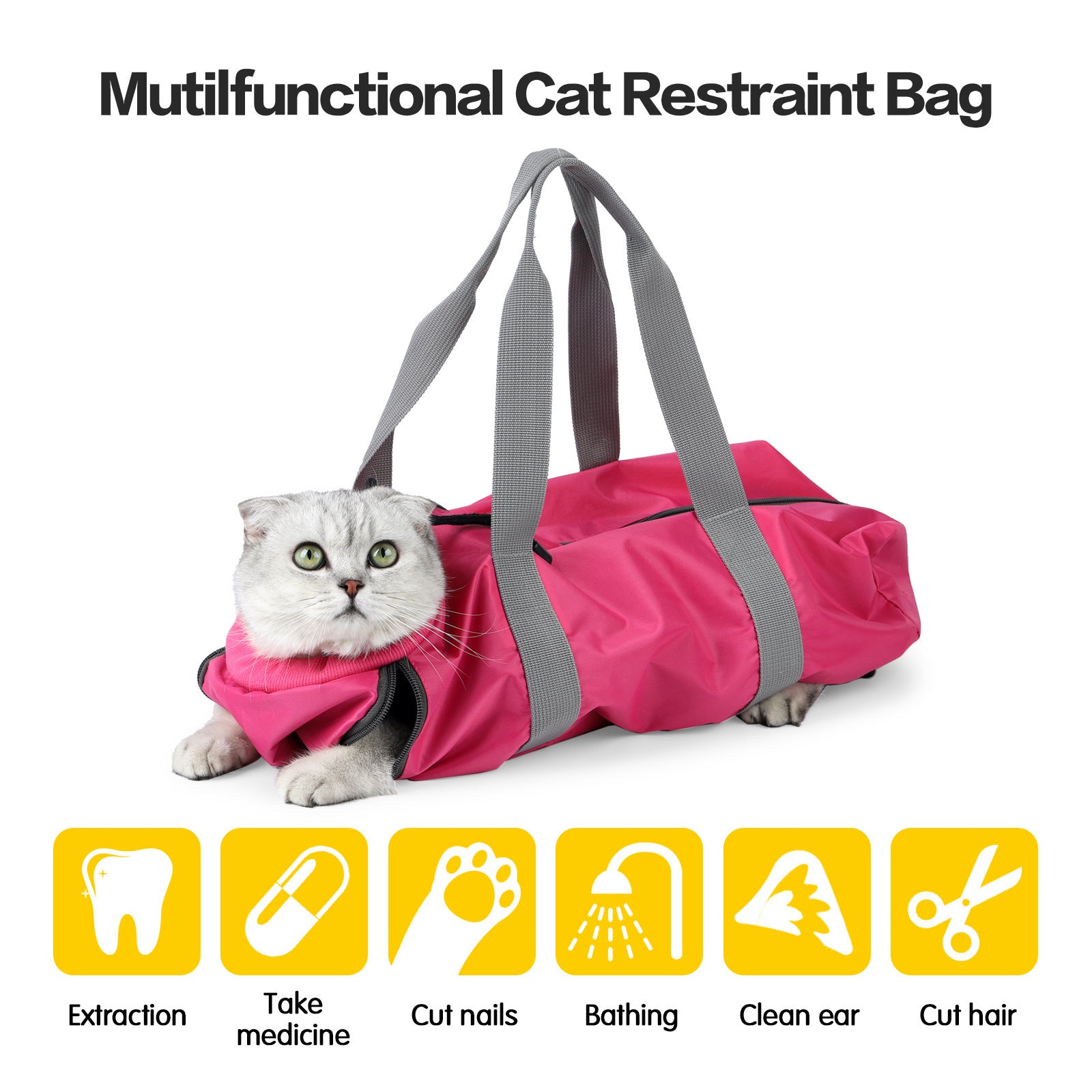 Double-Lined Cat Travel Bag – Anti-Scratch & Bite Resistant Pet Carrier