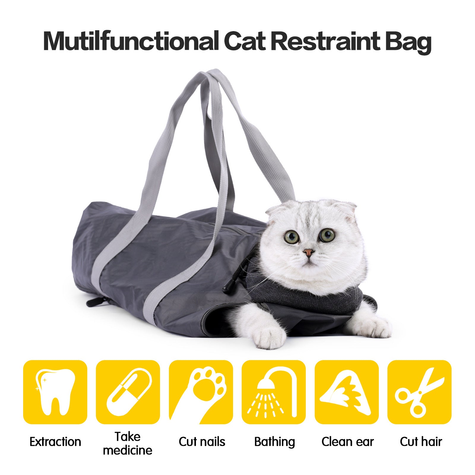 Double-Lined Cat Travel Bag – Anti-Scratch & Bite Resistant Pet Carrier